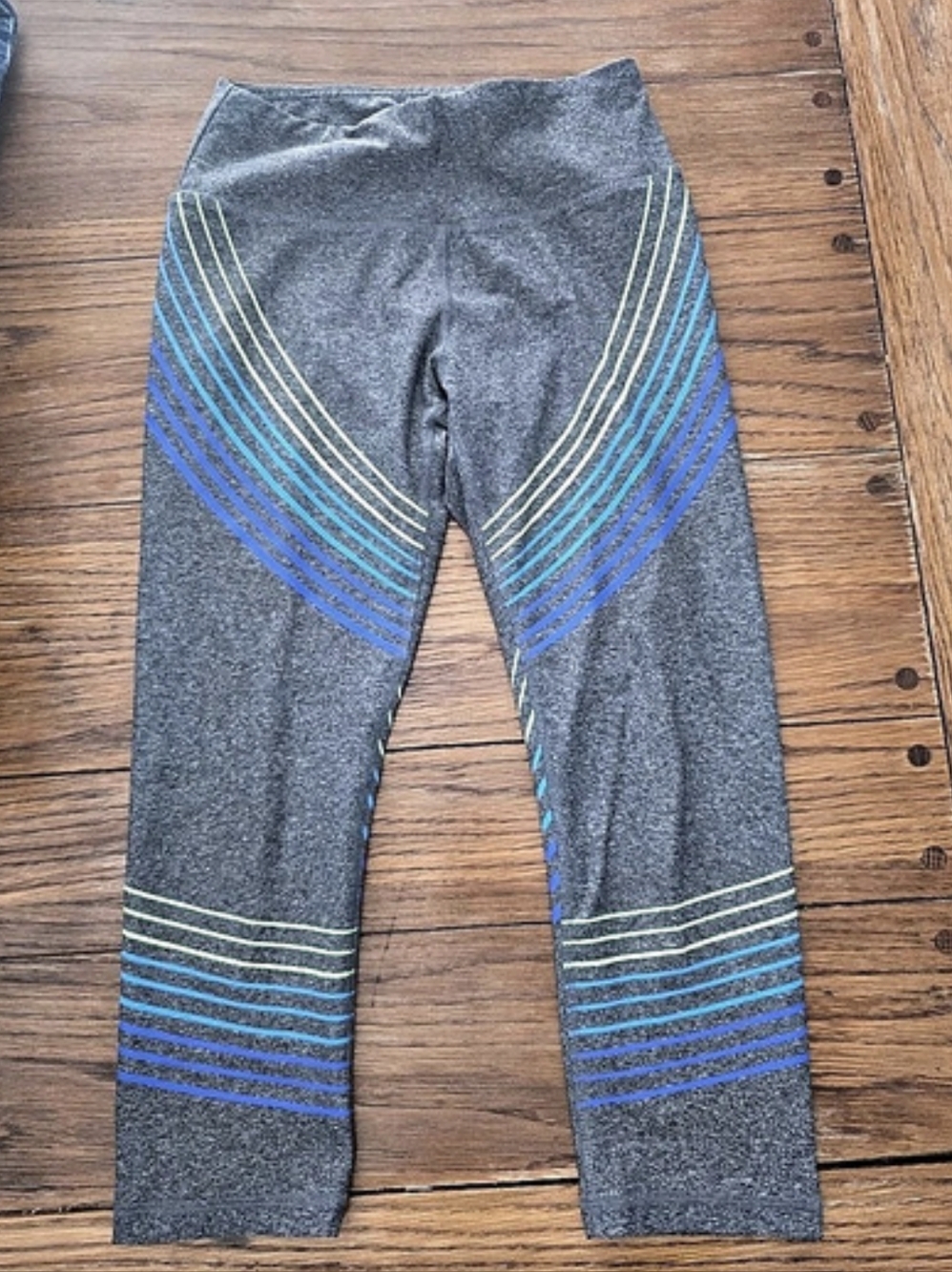 RBX Athletic Leggings Gray & Blue XS Like New